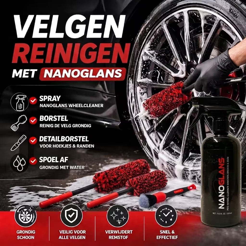 Velgen reinigen met Wheelcleaner? Zo maak je je wielen grondig schoon