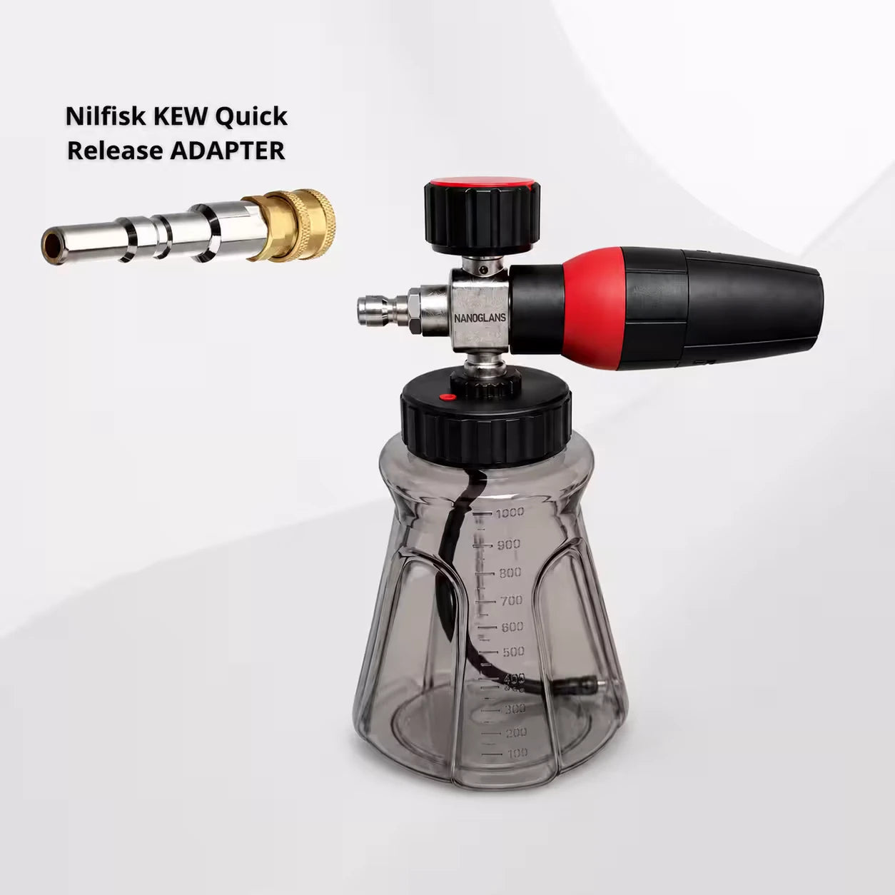Nanoglans PRO Foam Cannon voor Hogedruk + Snow foam 2,5L
