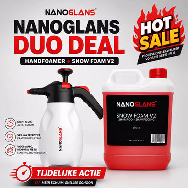 nanoglans hand foamer + snow foam 2.5l