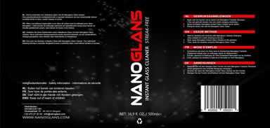 Nanoglans Instant Glasreiniger Verpakking.