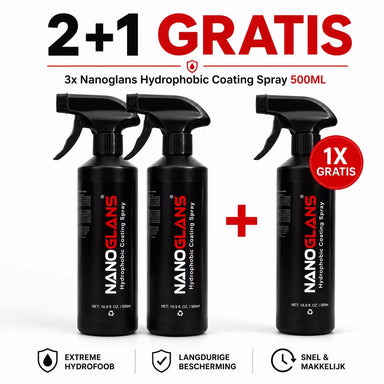 nanoglans auto coating spray 500ml (3 pack)