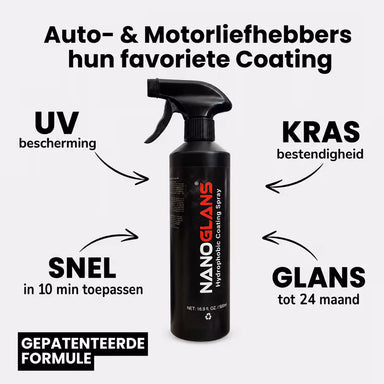 nanoglans auto coating spray 500ml (3 pack)
