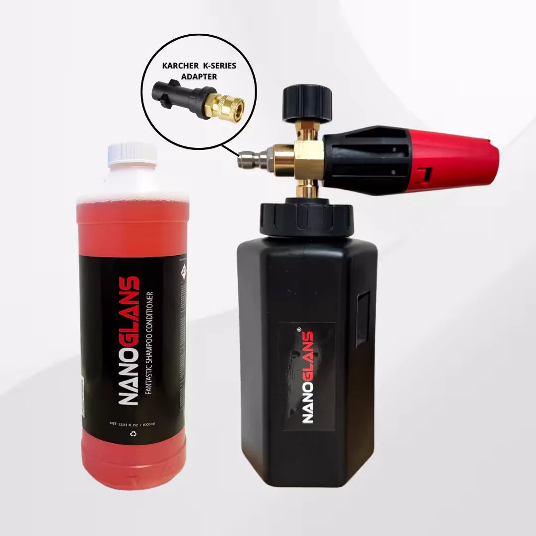 nanoglans foam cannon voor hogedruk met gratis fantastic shampoo 1l