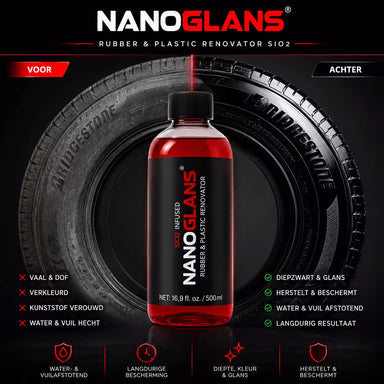 nanoglans rubber &amp; plastic renovator sio2 infused 500ml