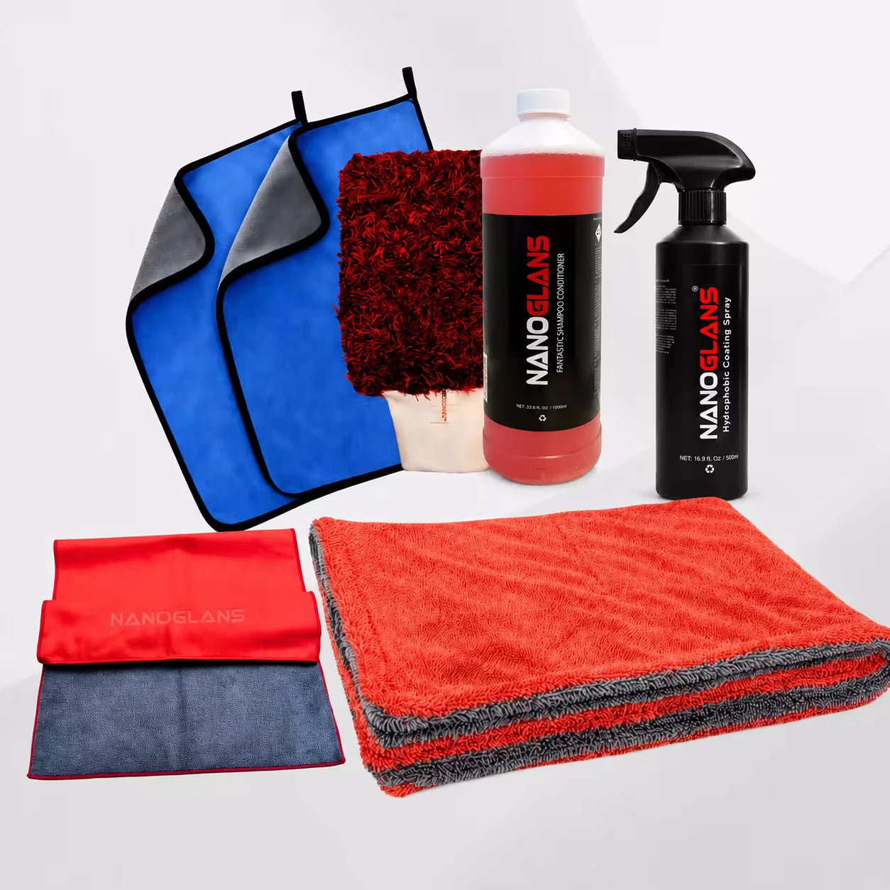 nanoglans coating pakket wash & protect bescherming en glans voor uw auto!