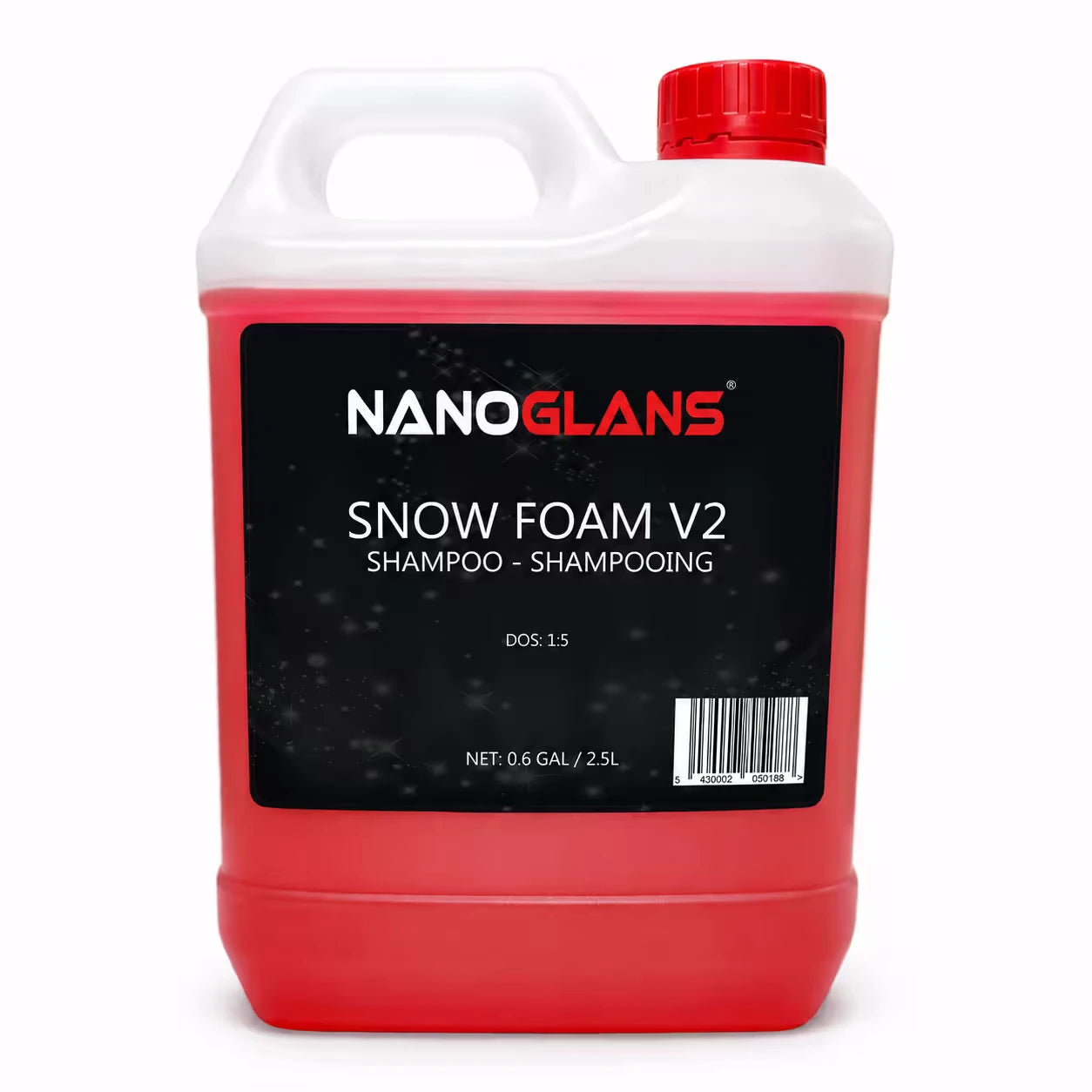 nanoglans snow foam v2 shampoo 2.5l pre wash