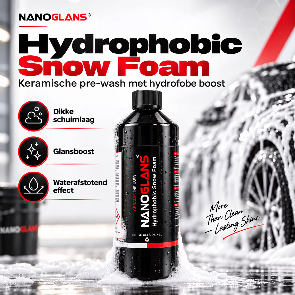 Hydrophobic Snow Foam 1L – NanoGlans Ceramic Pre-Wash