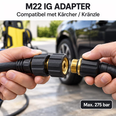 M22 IG Adapter voor Kärcher & Kränzle – 275 bar