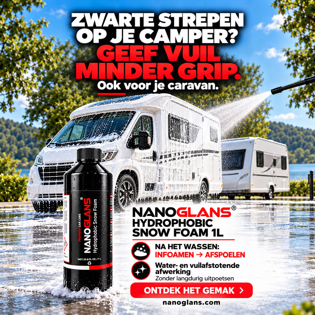 Camper & Caravan Was- en Beschermset