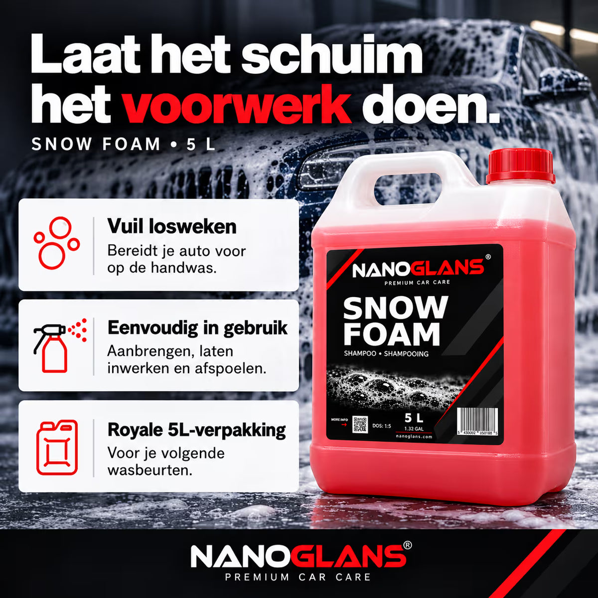 Snow Foam 2×5L – Duopack Voordeelverpakking