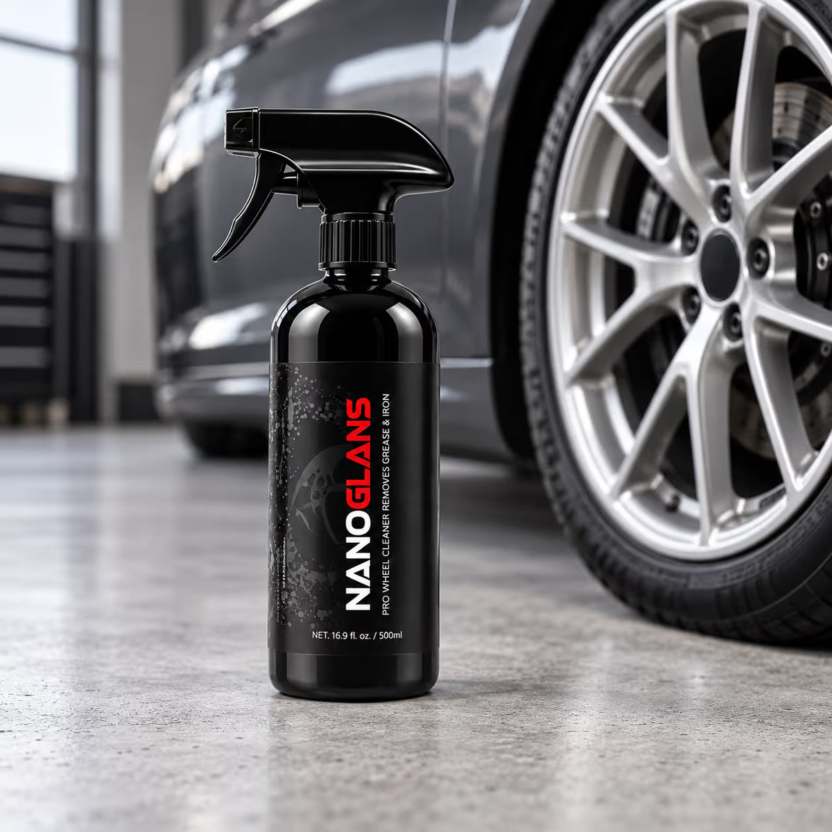 Nanoglans PRO Wheel Cleaner & Removes Grease & Iron | 500ml