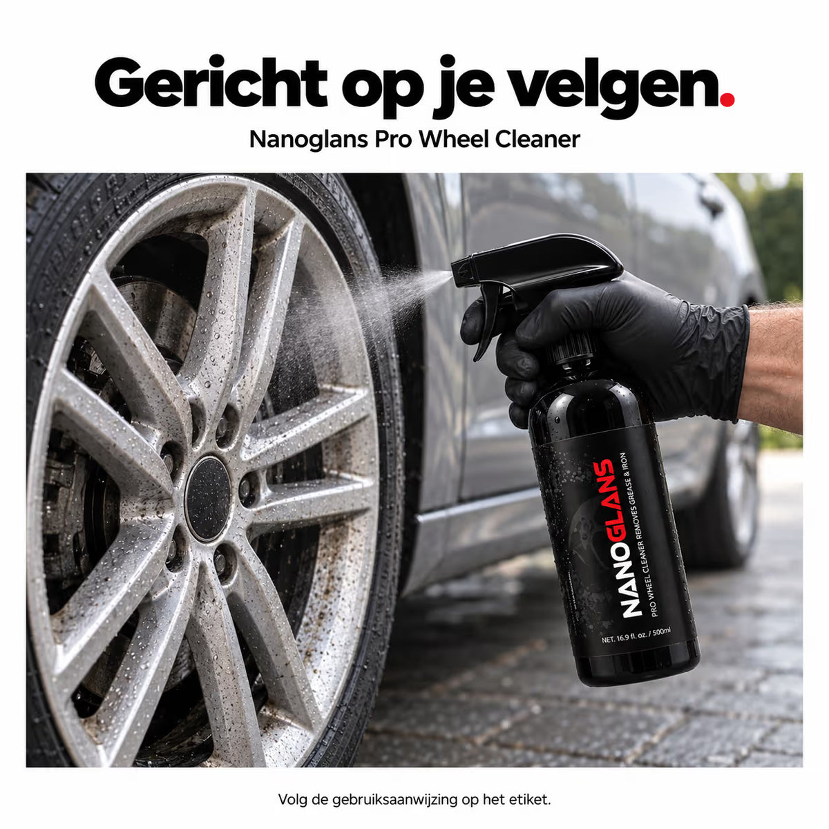 Nanoglans PRO Wheel Cleaner & Removes Grease & Iron | 500ml