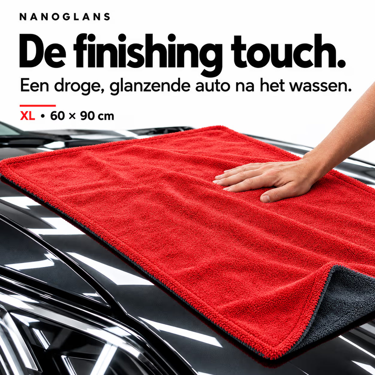 Nanoglans Mikrofasertuch – Mikrofaser – XL-Trockentuch – 60 x 90cm – 1600GSM