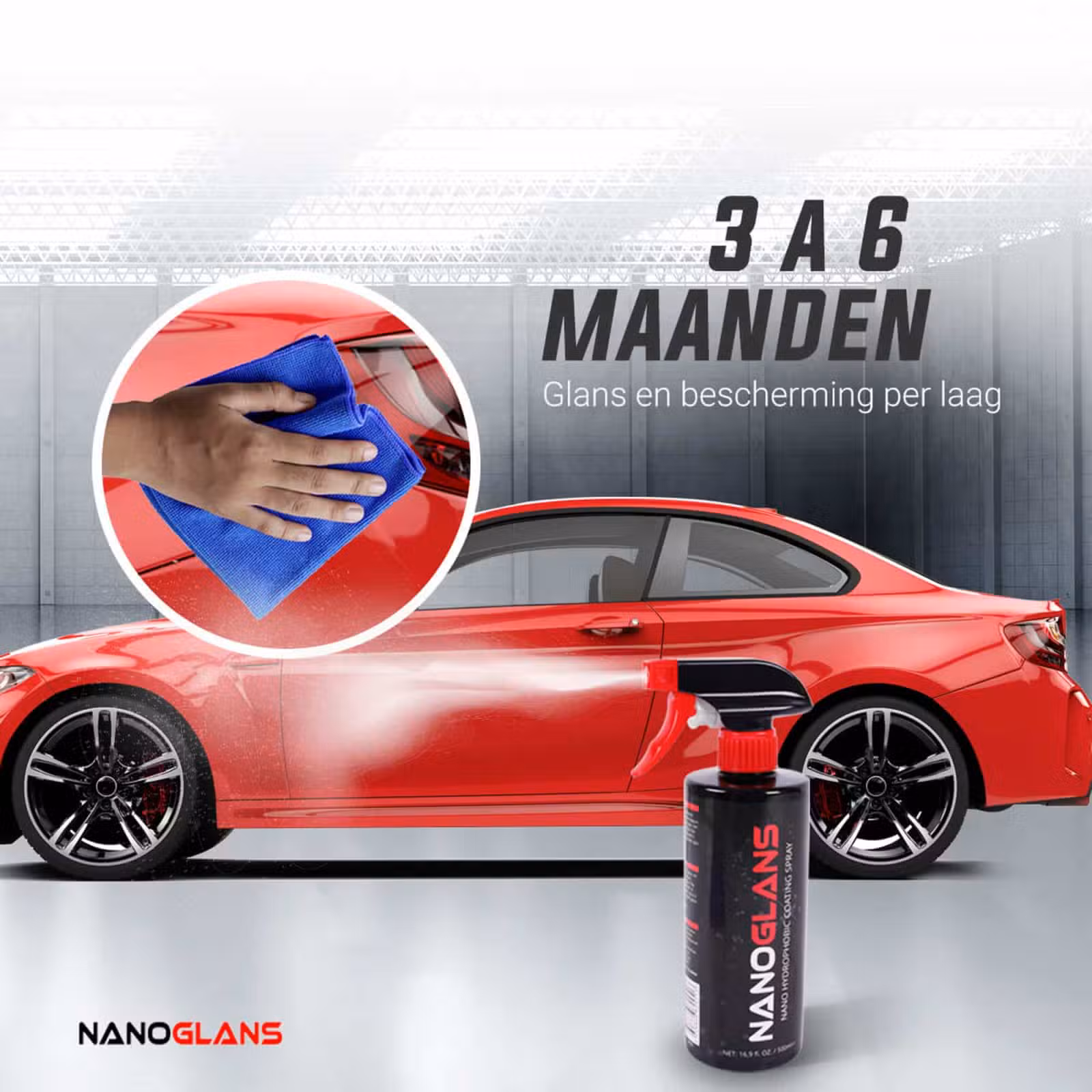 Nanoglans auto coating spray - 500ml – Image 8