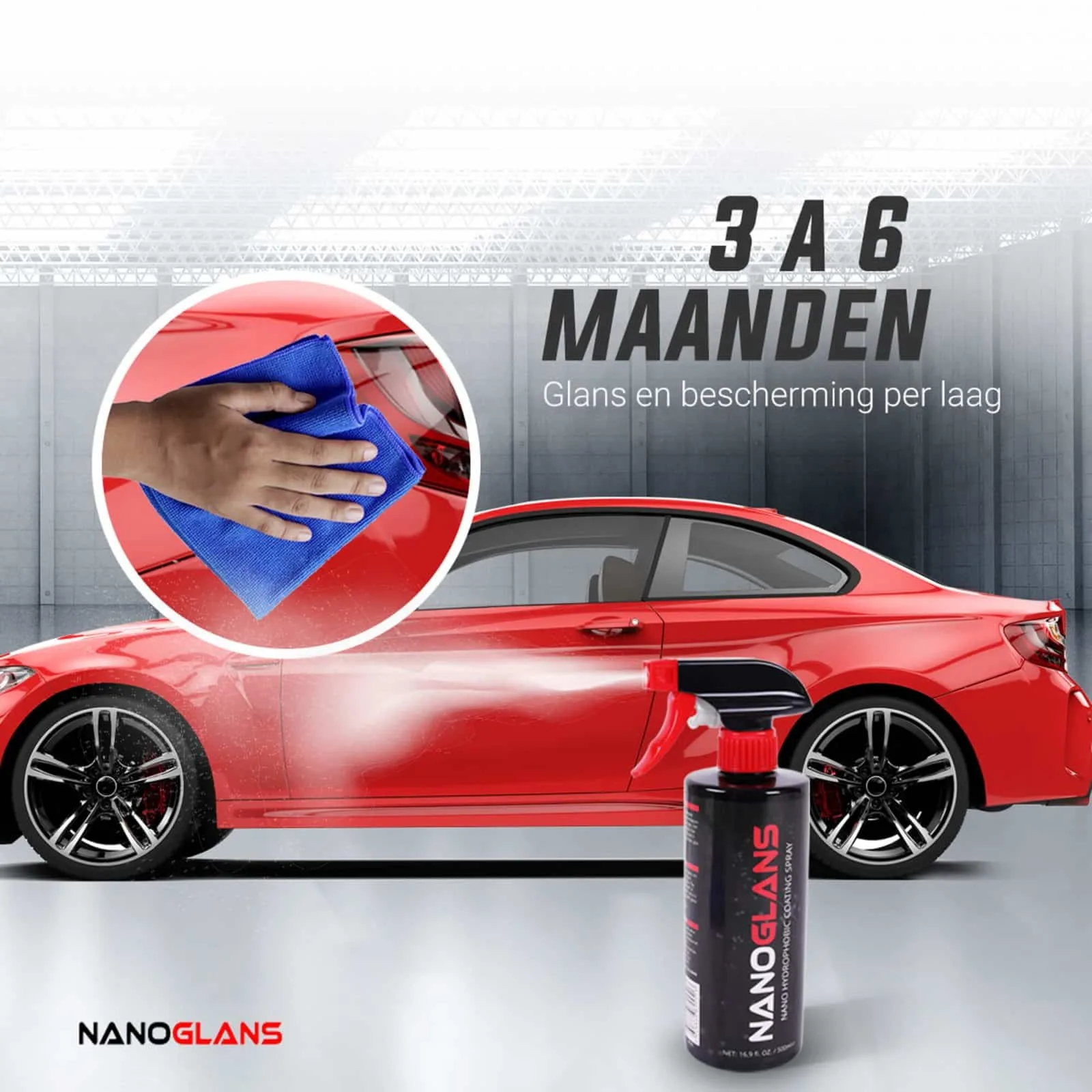 Nanoglans auto coating spray - 500ml - Image 8