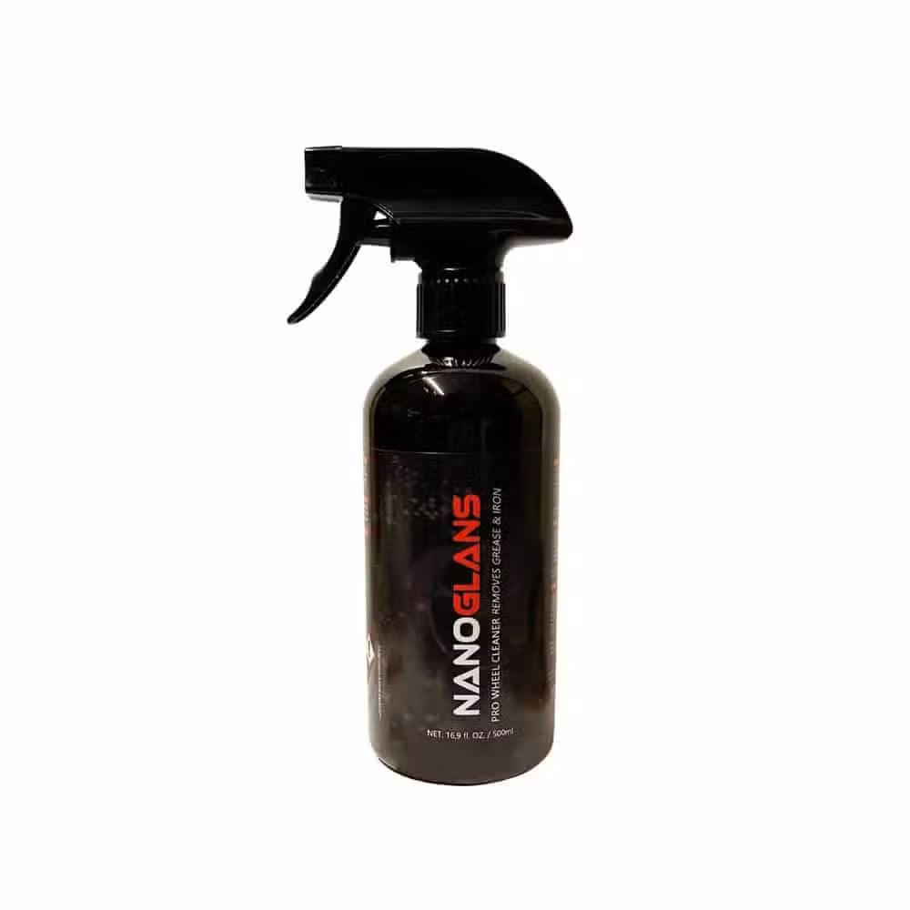 Black spray bottle of NanoGloss cleaning spray.