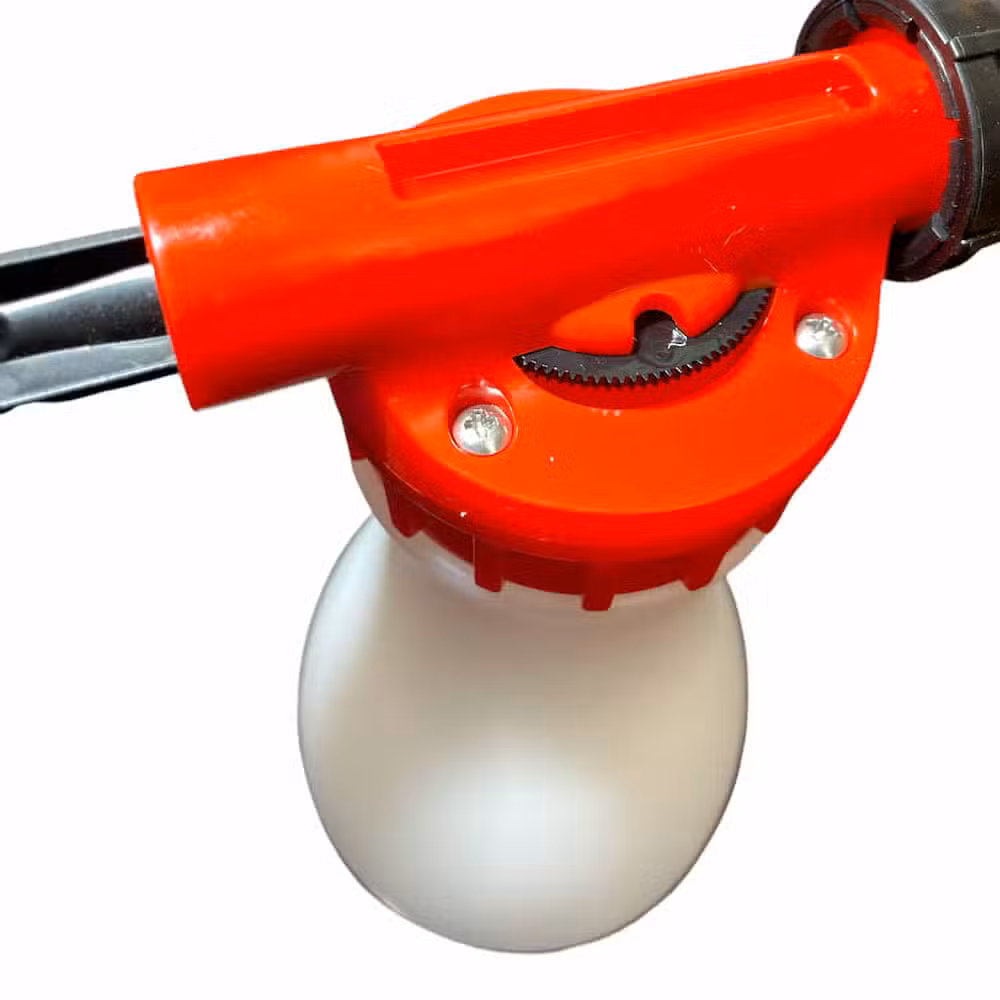 Red pipe cutter on white background