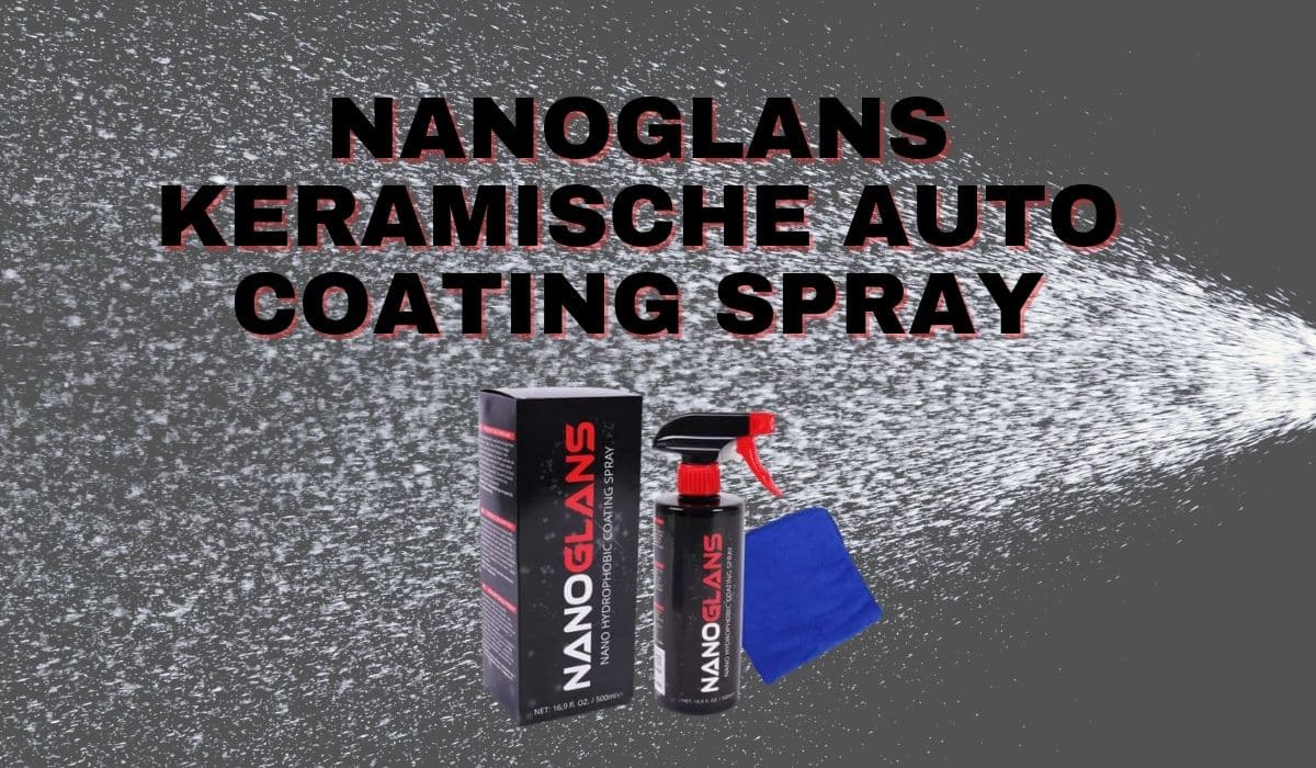 Keramische coating spray voor auto's met microvezeldoek.