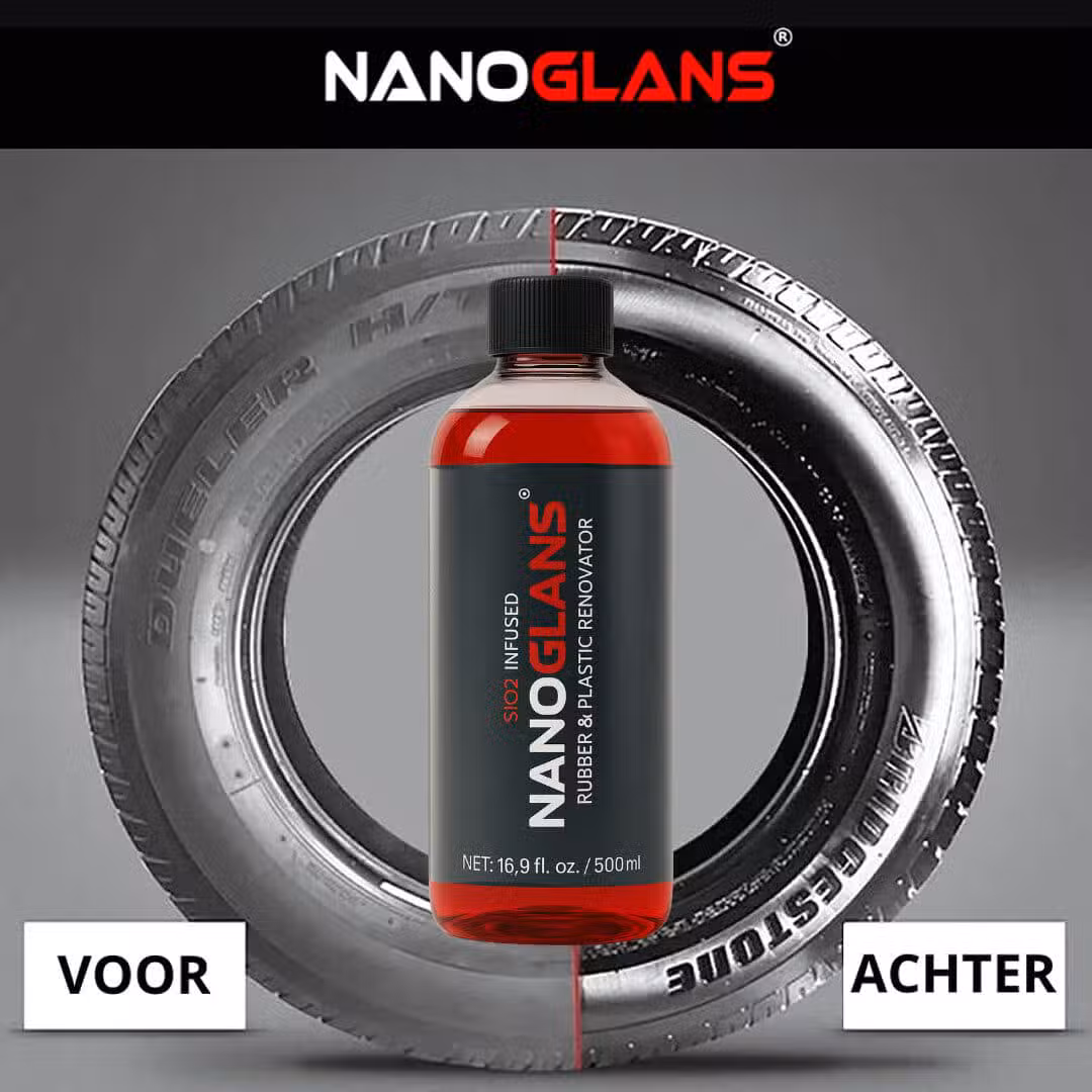 Nanoglans RUBBER & PLASTIC RENOVATOR SIO2 infused 500ML - Image 4