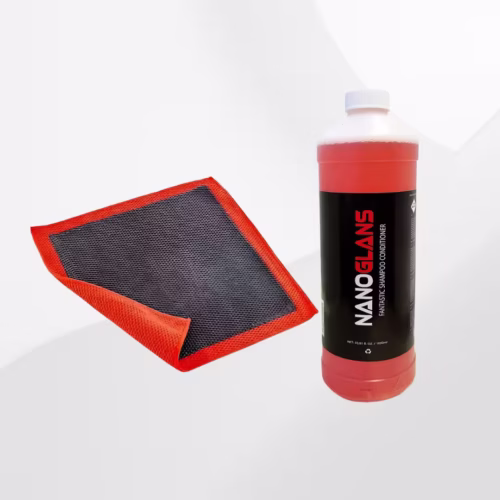 Nanoglans Premium 3D Clay Towel + Fantastic Shampoo bargain set.