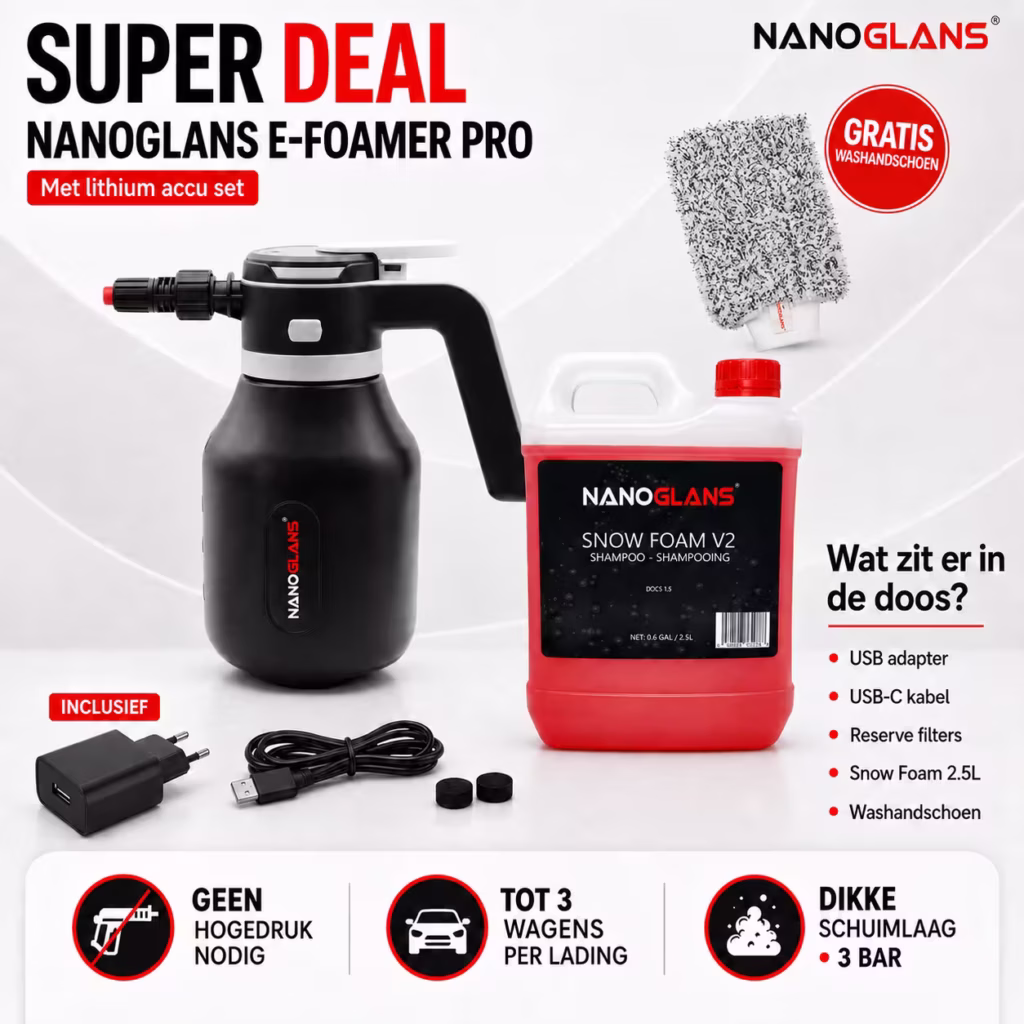 nanoglans e foamer pro met lithium accu set nanoglans e foamer pro met lithium accu set
